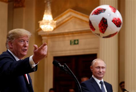 WATCH: Putin Gives Trump Soccer Ball – Trump Throws It To Melania, Says ...