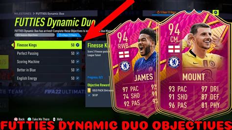 HOW TO COMPLETE FUTTIES DYNAMIC DUO OBJECTIVES FAST 94 Mason Mount