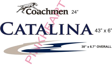 Coachmen 2 Toned Catalina Decals Rv Sticker Decal Graphics Trailer