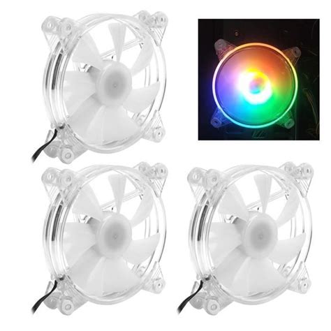 Qiilu Ventilateur Cpu Mm Silencieux Avec Clairage Led Pour