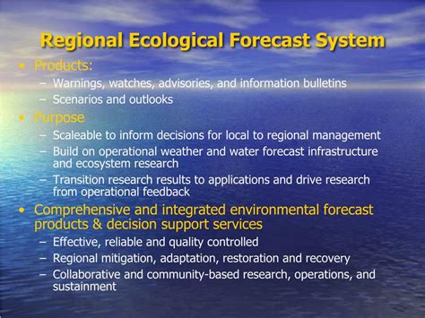 Ppt Ecosystem Forecasting Testbed Powerpoint Presentation Free