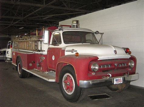 1953 Ford Fire Truck Fire Trucks Trucks Fire Engine