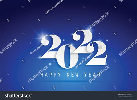 2022 Happy New Year Elegant Design Stock Vector Royalty Free 1918684001