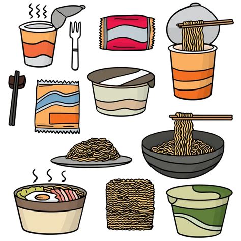 100,000 Noodle soup Vector Images | Depositphotos