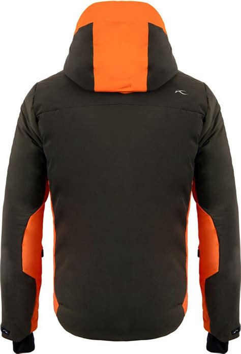 Kjus Men Green Line Jacket Dark Olivekjus Orange Wintersport