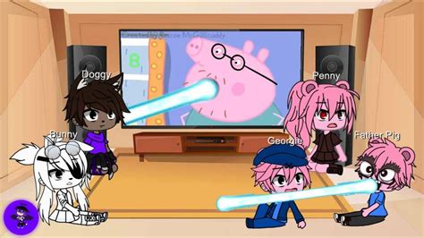 Gacha Club Piggy Characters React To Piggy Memes Peppa And Roblox