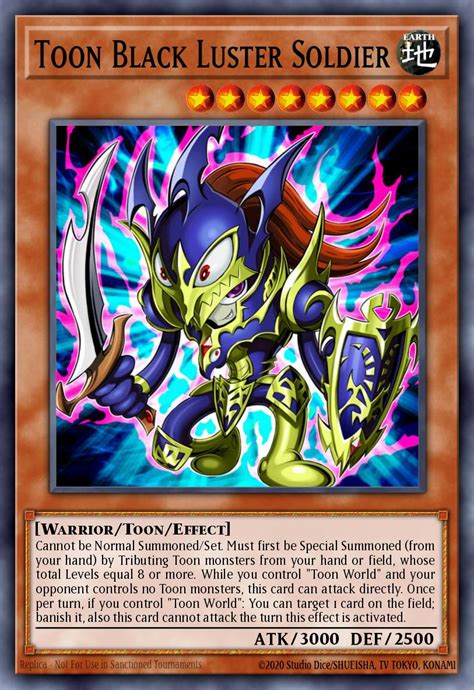 Toon Black Luster Soldier Yu Gi Oh Card Database Ygoprodeck