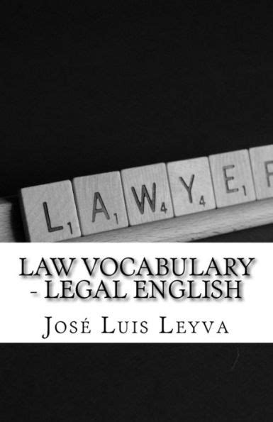 Law Vocabulary Legal English English Spanish Legal Glossary By Jose