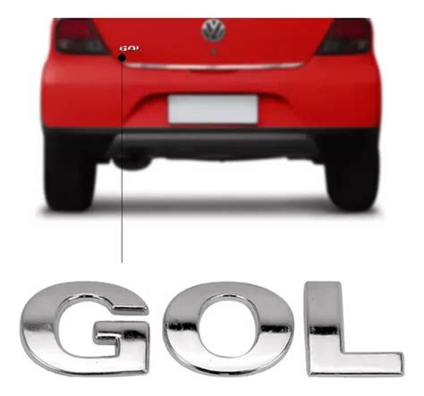 Emblema Letreiro Traseiro Gol G5 Cromado Parcelamento Sem Juros