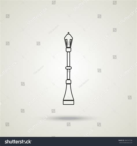 Street Light Silhouette Street Lamp Icon Stock Illustration 384747730 ...