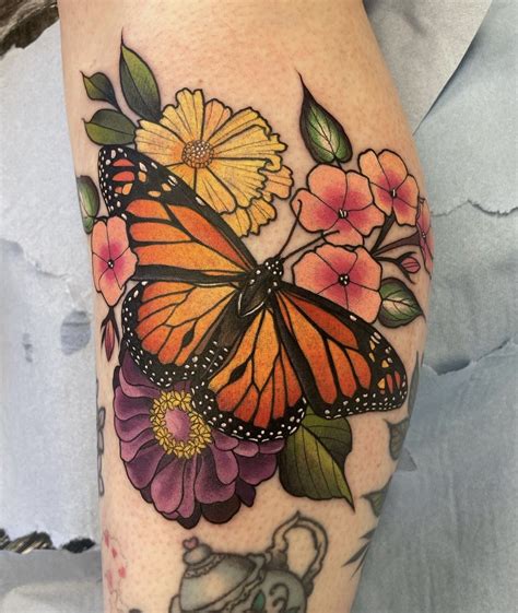 Neo Traditional Butterfly Tattoo