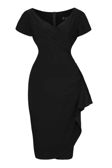 Pencil Dress Elsie Liquorice Black Dressy