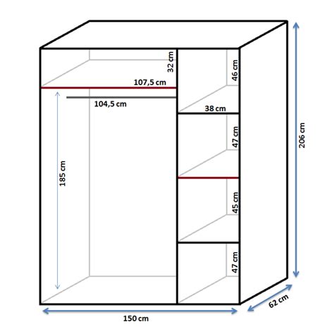 Szafa przesuwna Zaube 150 cm Biały Dąb sonoma to idealne połączenie