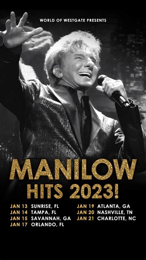 Barry Manilow Setlist 2024 Tour - Raye Valene