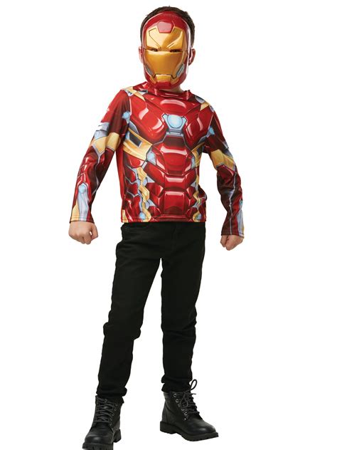 T Shirt Avec Masque Iron Man™ Enfant Deguise Toi Achat De