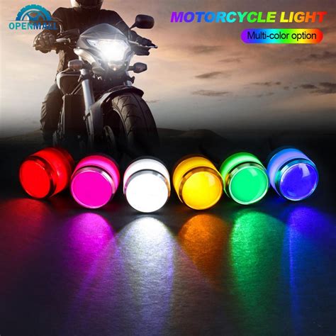 OPENMALL 2Pcs Motorcycle LED 5W Eagle Eye Flashing Strobe Light Daytime