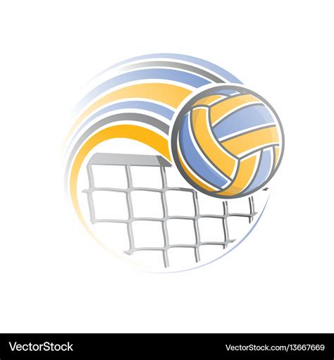 Volleyball ball Royalty Free Vector Image - VectorStock