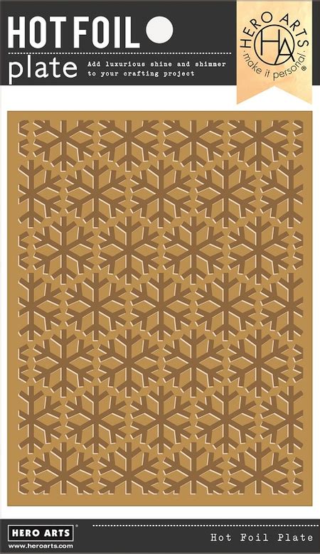 Hero Arts Hot Foil Plate Snowflake Pattern