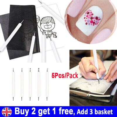 Pcs Wege Acryl Dotting Pen Marbleizing Tool Nail Art Manik Re