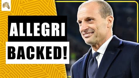 Bianconeri Zone On Twitter Allegri Backed By The Club For Now