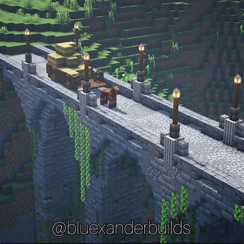 An Image Of A Bridge That Is Made Out Of Bricks And Stone With Candles