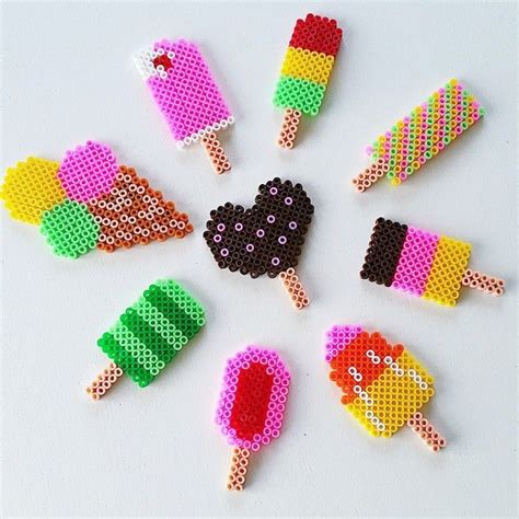 Ijsjes Van Strijkkralen Hama Beads Design Melty Bead Patterns