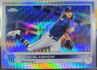 2022 Topps Chrome Tyler Glasnow Prism Refractor 152 Tampa Bay Rays EBay