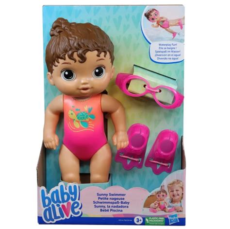 Boneca Baby Alive Piscina Bebê Morena F8141 Hasbro Happily Brinquedos