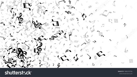 Musical Note Symbols Vector Wallpaper Melody เวกเตอร์สต็อก ปลอดค่า