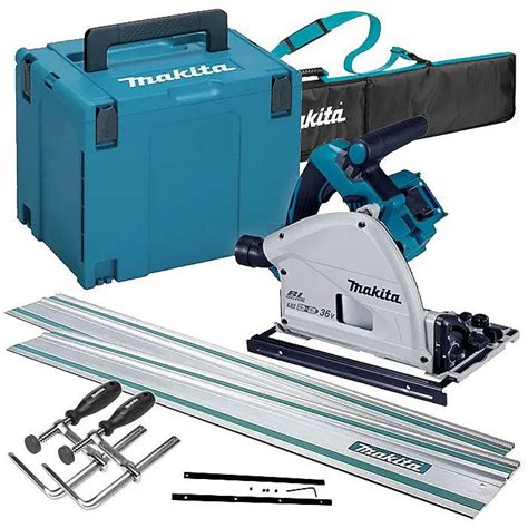 Makita Dsp Zj V Lxt Twin Brushless Plunge Saw Kit Body Only From