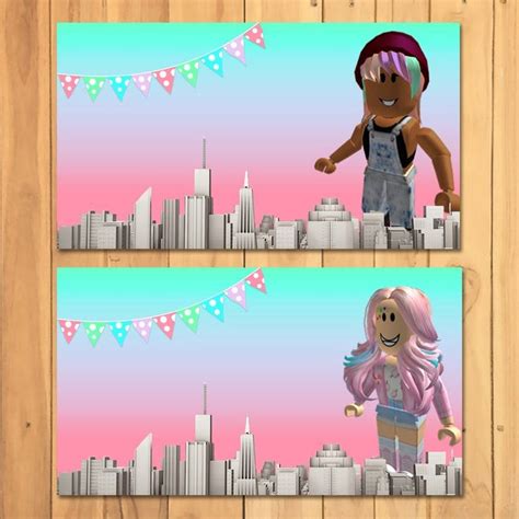 Roblox Birthday Card Girl Printable Cards