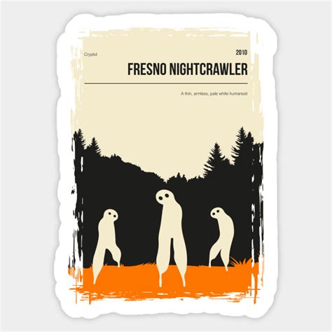 Fresno Nightcrawler Cryptid Book Cover Poster Fresno Nightcrawler