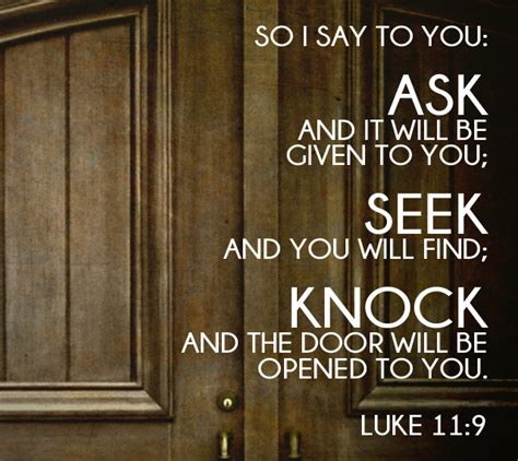 Spread the Word by KJ: Luke 11:9- Ask, Seek, Knock