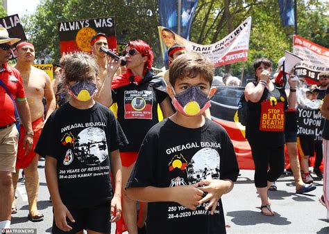 Naked Woman Arrested At The Invasion Day March Protesting Against The Date Of Australia Day