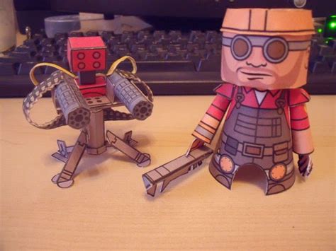 Papercraftzone Br Enginer Team Fortress 2 Papercraft