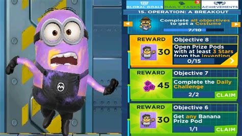 Minion Rush Global Goals 15 Operaton A Breakout Gameplay Walkthrough