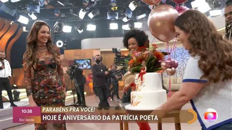 Encontro Patrícia Poeta completa 46 anos e recebe homenagens MH