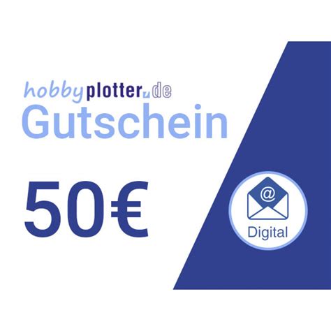 Hobbyplotter De Euro Einkaufsgutschein Online Gutscheine Und