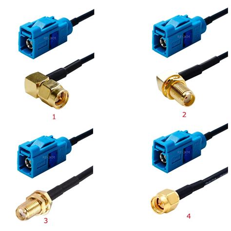 Fakra Z Adaptador De Extensi N De Antena GPS Conector Hembra A SMA