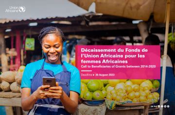 disbursement   african union fund  african women  call
