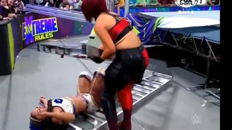 Bayley Vs Bianca Belair Extreme Rules Ladder Match Youtube