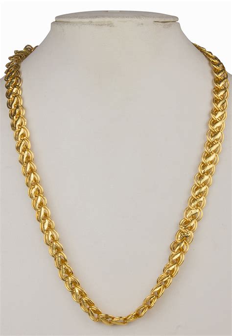 Buy Golden Polished Men Neck Chain Online Mhk73 Utsav Fashion