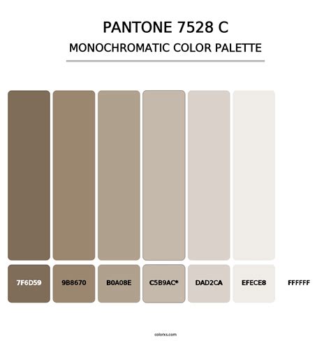 Pantone 7528 C Color Palettes