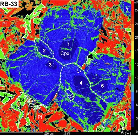 X Ray Compositional Maps Collected With The Cameca Sx Electron