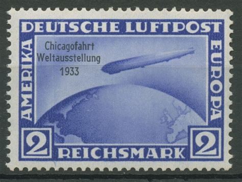 Deutsches Reich 1933 Zeppelin Chicagofahrt 497 Postfrisch Briefmarken