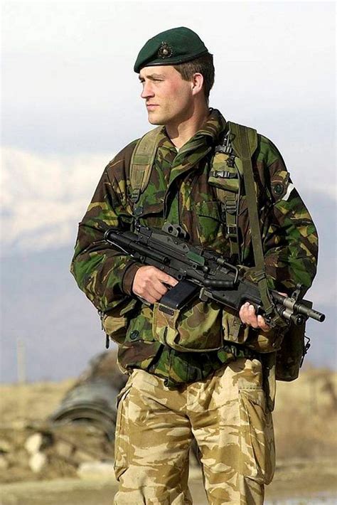 Royal Marines from 40 Commando on a security patrol at Bagram Airfield, Afghanistan, end of 2001 ...