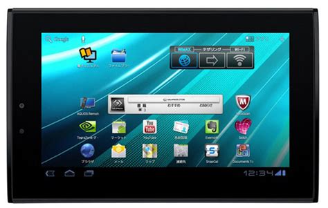 Sharp Announces 7 Inch Wimax Android Honeycomb Tablet For Japan