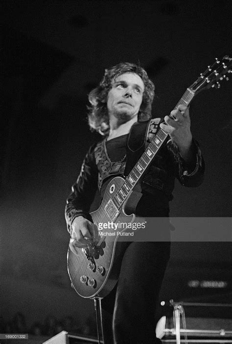 Guitarist Paul Kossoff performing with English rock group Free, at ...