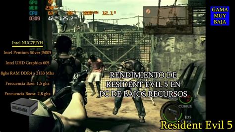 COMO Jugar Resident Evil 5 PC En Un Intel Pentium Silver J5005 Prueba