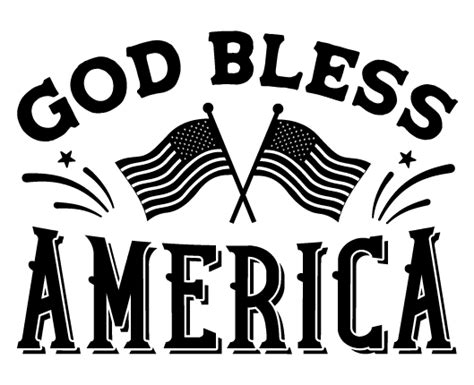 God Bless America Free Svg File For Members 4th Of July Svg For Mug Or